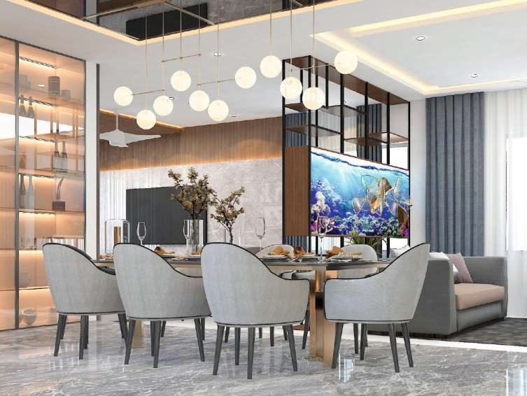 Interior design inspiration from the company brochure